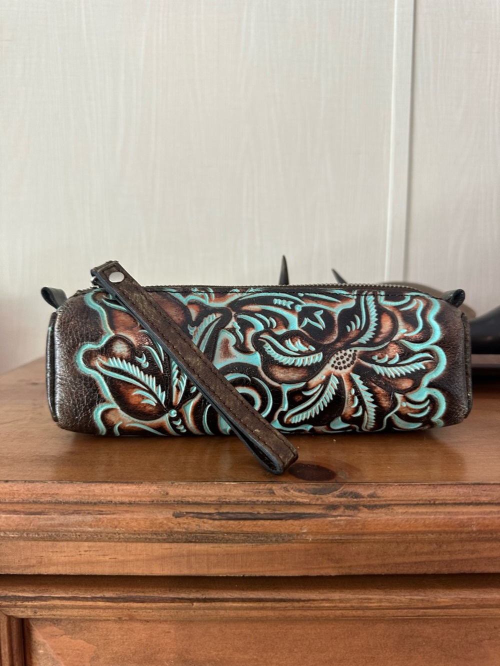 Patricia Nash Leather toiletry bag